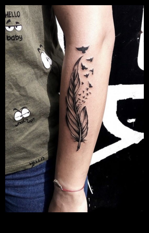 Gracioza tinte: izsmalcinātība displejā ar plaukstas tetovējumiem