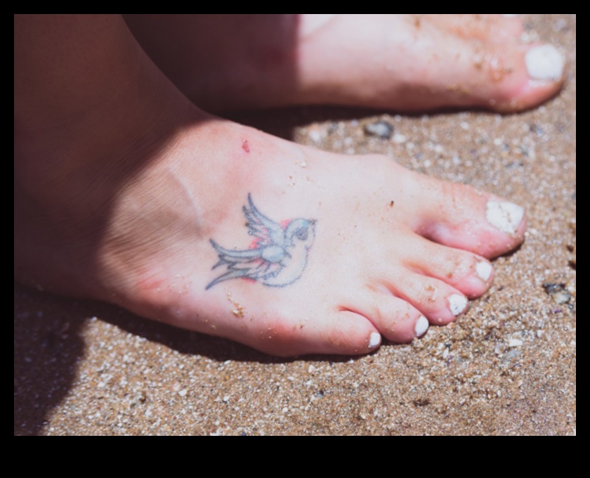 Pasakas uz pirkstiem: izteiksmīga kāju tetovējuma meistarības māksla