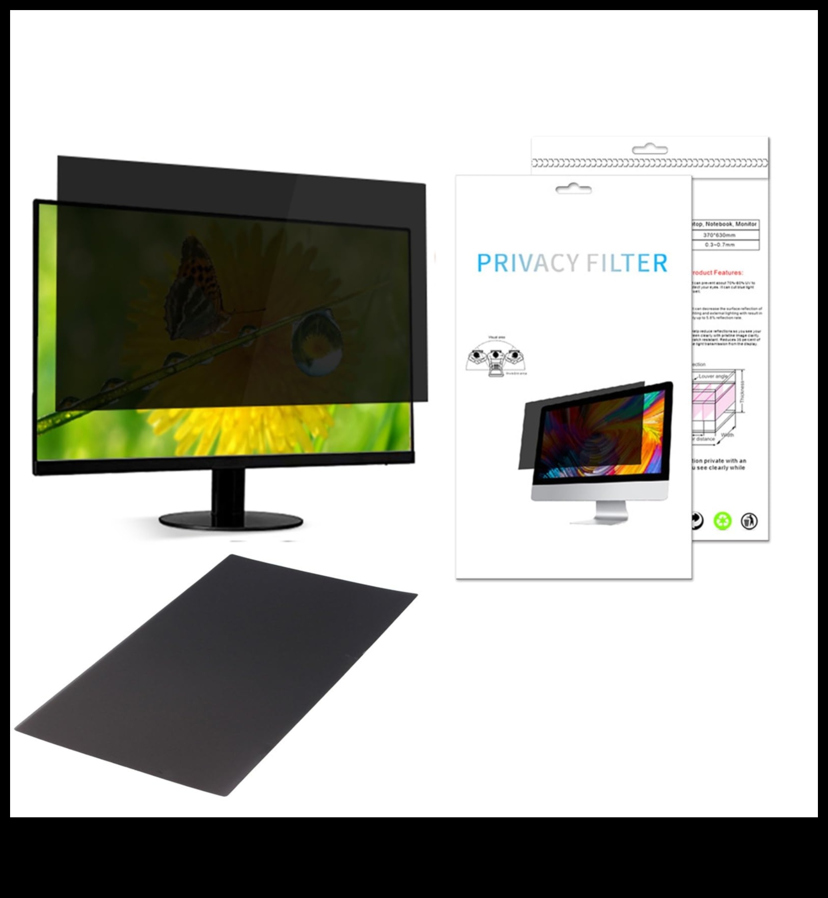 Ekrāna atjautība: privātuma filtri un pretatspīduma piederumi video elektronikai