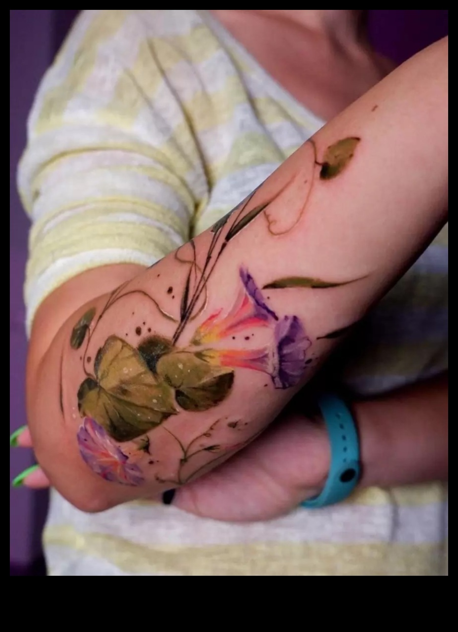 Spilgtas nokrāsas uz ādas: ienirstiet akvareļu tetovējumu pasaulē