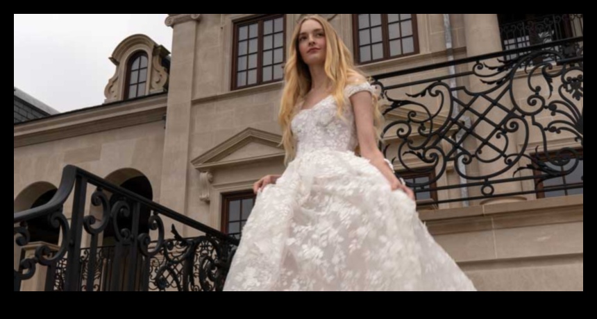 Klasiskais starojums: līgavas tērps Bliss