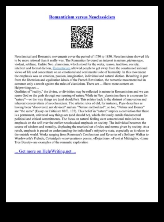 Neoklasicisma realitāte: dzīves attēlošana ar racionālu precizitāti