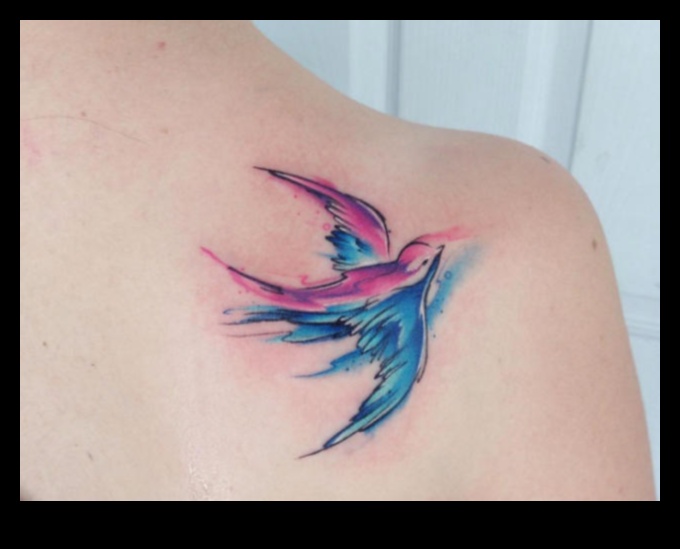 Spilgtas nokrāsas uz ādas: ienirstiet akvareļu tetovējumu pasaulē