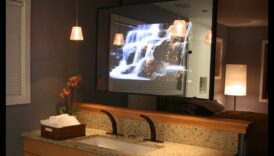 Spogulis, spogulis pie sienas: televizori ar iebūvētiem spoguļiem dubultai funkcionalitātei