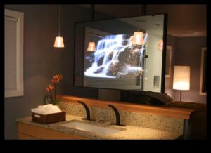 Spogulis, spogulis pie sienas: televizori ar iebūvētiem spoguļiem dubultai funkcionalitātei