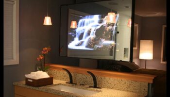 Spogulis, spogulis pie sienas: televizori ar iebūvētiem spoguļiem dubultai funkcionalitātei